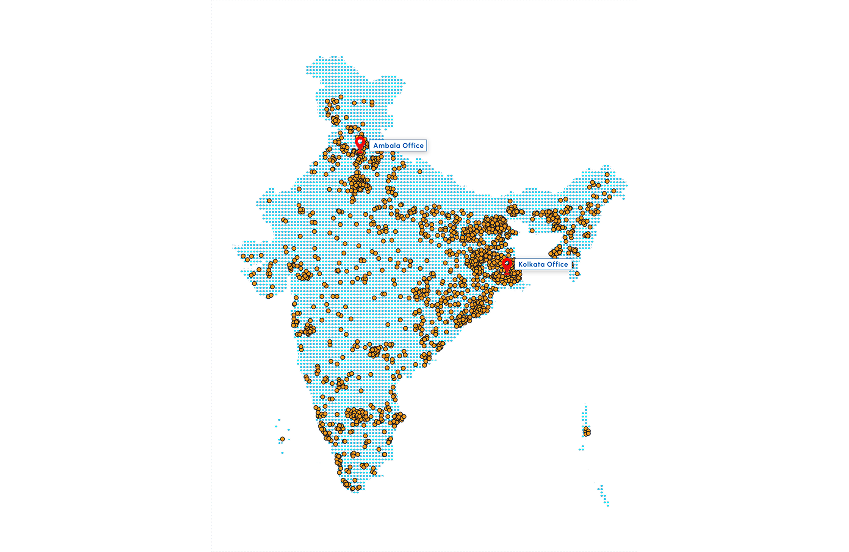 India Presence Map