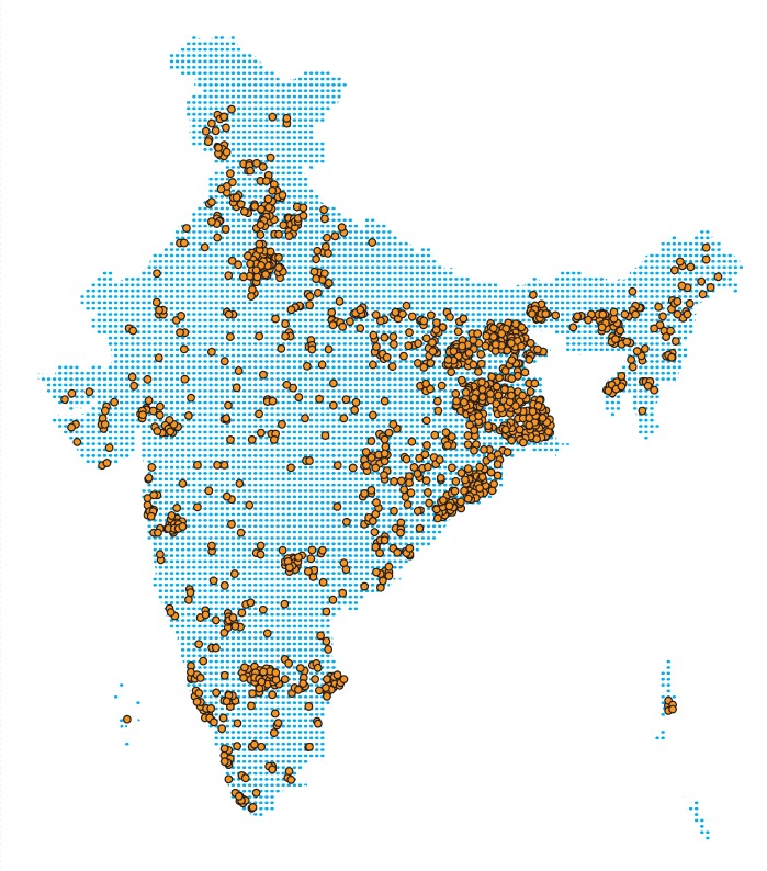 Labkafe pan-India footprint map